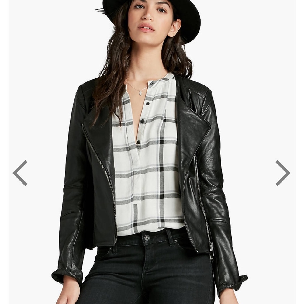Lucky Brand City Real Leather Jacket  NWT